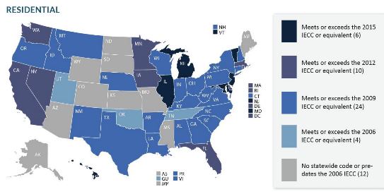 Residential Codes Map